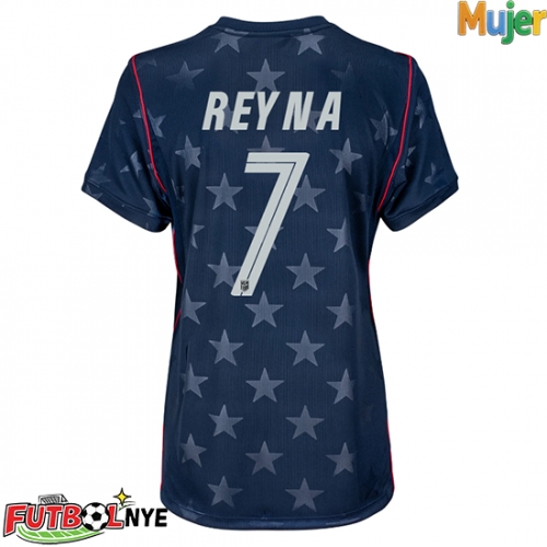 Camiseta Estados Unidos Giovanni Reyna #7 Visitante Equipación para mujer Mundial 2026 manga corta
